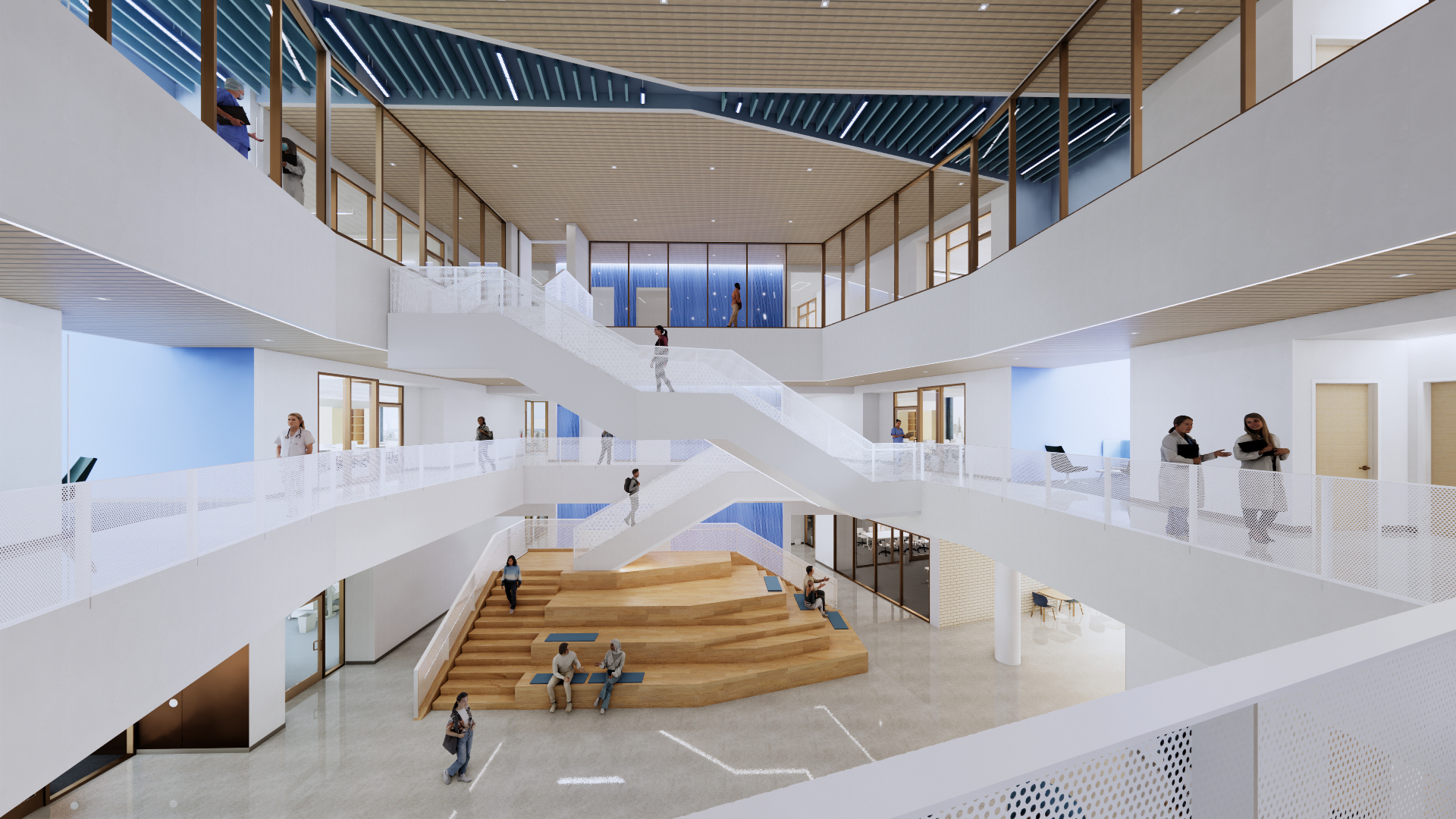 rendering of OhioHealth hall lobby